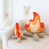 Taooba-Camp Fire Throw Pillow