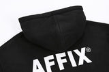 Taooba-5047 BLACK LETTER HOODIE