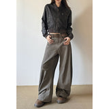 Taooba party outfit  American Vintage 2000s Style High Waist Camel Jeans Pants Spring Fashion Women's Baggy Y2K Wide Leg Denim Trouser Female Clothes