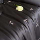 Taooba Chic Bow Embroidery Bedding Set