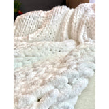 Taooba-Chunky Knit Throw Blanket Warm Soft Cozy for Sofa and Bed ( Oversize)