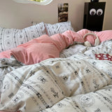 Taooba Coquette Print Dusty Pink Bedding Set