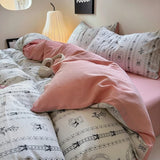 Taooba Coquette Print Dusty Pink Bedding Set