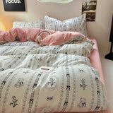 Taooba Coquette Print Dusty Pink Bedding Set