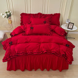 Taooba-Coquette Princess Ruffle Bedding Set