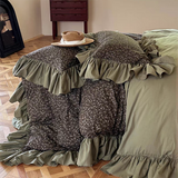 Taooba Coquette Floral Ruffle Bedding Set