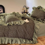 Taooba Coquette Floral Ruffle Bedding Set