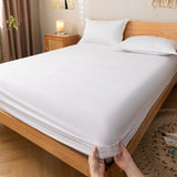 Taooba Solid Color Simple Cotton Fitted Sheet