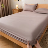 Taooba Solid Color Simple Cotton Fitted Sheet