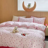 Taooba Cute Cherry Print Bedding Set - Pink