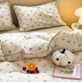 Taooba Cute Cherry Print Bedding Set - Pink