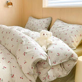 Taooba Cute Cherry Print Bedding Set - Pink