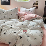 Taooba Girly Bows Light Pink Bedding Set