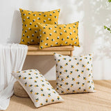 Taooba-Cute Embroidered Flowers Cushion Cover