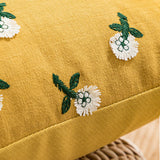 Taooba-Cute Embroidered Flowers Cushion Cover