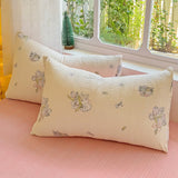 Taooba Kawaii Little Rabbit Textured Bedding Set