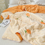 Taooba-Cute Cartoon Orange Print Quilt