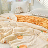 Taooba-Cute Cartoon Orange Print Quilt