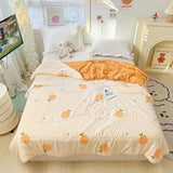 Taooba-Cute Cartoon Orange Print Quilt