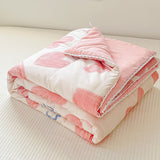 Taooba-Pink Hearts Print Quilt