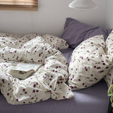 Taooba Purple Cherries Bedding Set