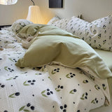 Taooba Cute Small Tulips Print Bedding Set