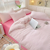 Taooba-Cozy Striped Bedding Set