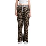 Taooba party outfit  Fashion Vintage Leopard Print Wide-leg Pants Women Casual High-waisted Trouser 2024 Spring Summer Office Lady Clothes Streetwear