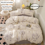 Taooba Christmas Gift 3pcs Floral Duvet Cover Set Pillowcases No Filling no flat sheet Twin Single Queen Size Girls Bedding Linen