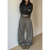 Taooba party outfit  American Vintage 2000s Style High Waist Camel Jeans Pants Spring Fashion Women's Baggy Y2K Wide Leg Denim Trouser Female Clothes