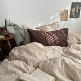 Taooba Dark Academia Vintage Brown Bedding Set