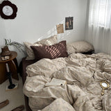 Taooba Dark Academia Vintage Brown Bedding Set