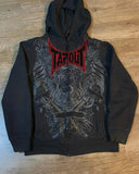 Taooba  American New Tapout Zipper Hoodie Y2K Harajuku Retro Hip Hop Print Oversized Hoodie Sweatshirt Men And Women Gothic Streetwear