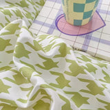 Taooba Dogtooth Check Korean Bedding Set 2.0