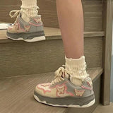 Taooba Christmas Gift outfit -Aesthetic Butterfly Bat Patchwork Sneakers