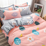 Taooba-3/4pcs Duvet Cover Set Queen Size Geometric Bedding Ser for Kids Boys and Girls Polyester Print Quilt Cover Bed Soft Reversible