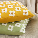 Taooba-Embroidered Daisies Cushion Cover