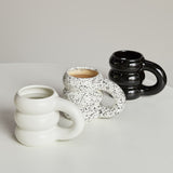 Taooba Creative Water Cup Ceramic Mug Nordic Coffee Cups with Big Handrip Colored Ceramics Big Juice Mugs