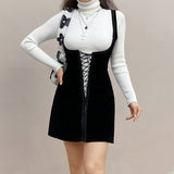 Taooba Christmas Gift outfit -Solid Color Vest Strap Slimming Chest Strap Dress