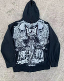 Taooba  Y2k Hoodie High Quality Gothic Skull Printing Hip Hop Casual Sweatshirt Women Men Selling Personality Retro Hoodies Streetwear