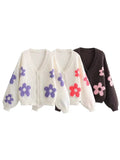 Taooba Azayla Floral Knit Cardigan