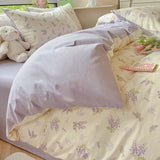 Taooba Floral Printing Cotton Twill Bedding Set - Pink Rose