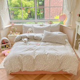 Taooba Floral Printing Cotton Twill Bedding Set - Pink Rose