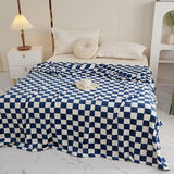 Taooba-Plush Checkered Throw Blanket