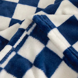 Taooba-Plush Checkered Throw Blanket