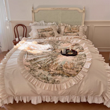 Taooba French Vintage Painting Bedding Set