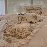 Taooba French Vintage Painting Bedding Set