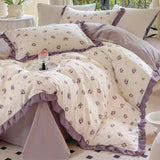 Taooba Fruit Ruched Bedding Set - Cherry