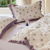 Taooba Fruit Ruched Bedding Set - Grape