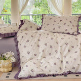 Taooba Fruit Ruched Bedding Set - Grape